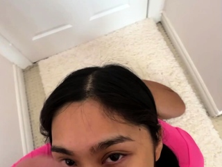 Brunette hardcore blowjob